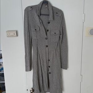 Free People Heather Gray Knit Sweater